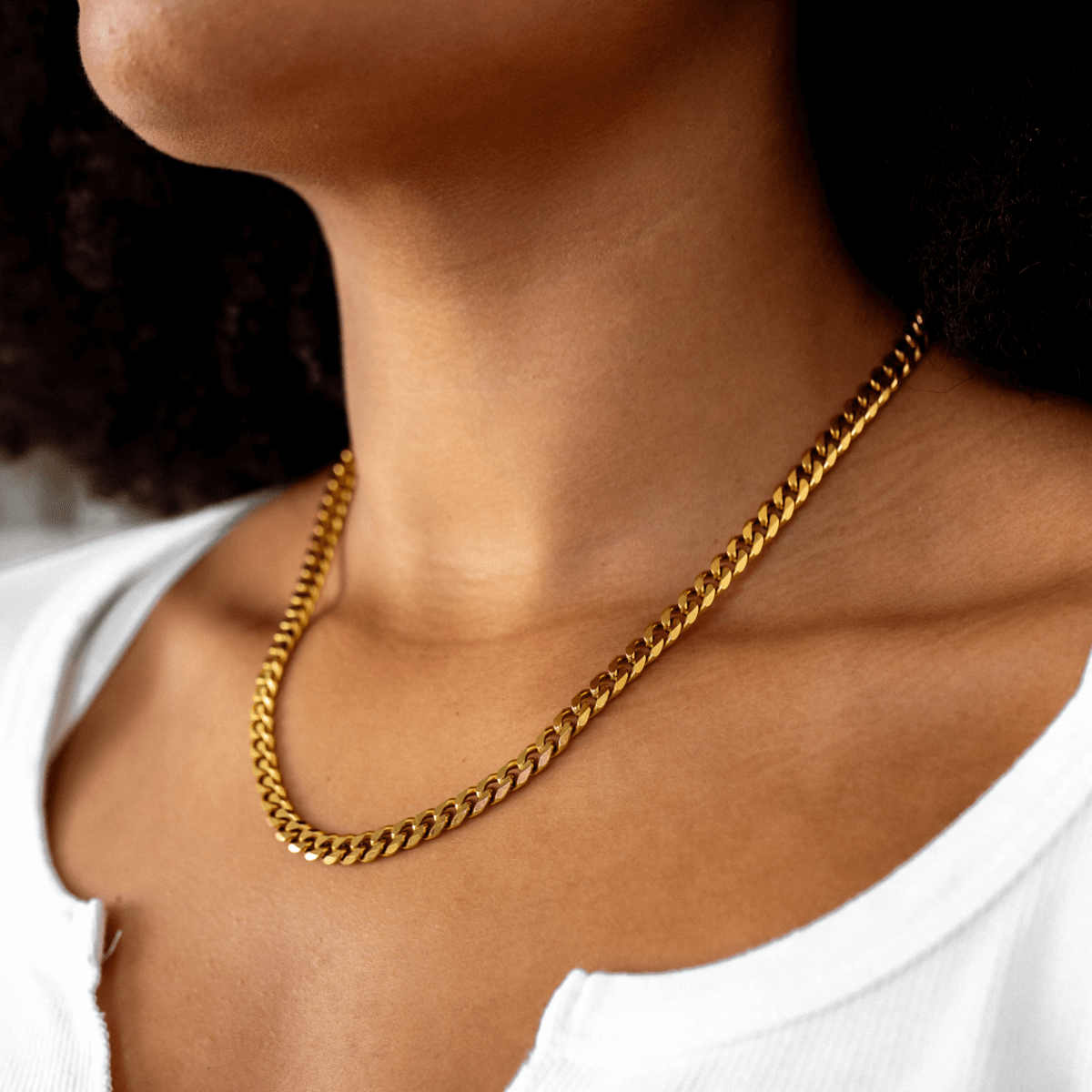 Goldkette im kubanischen Stil