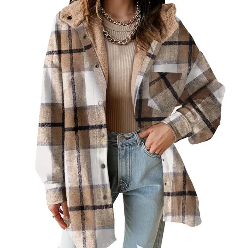 Debb – Warme Flanell-Fleecejacke für Damen – Ansicht 7
