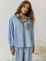 Sarah – Damen-Pyjama-Set mit Oberteil und Hose – Ansicht 5