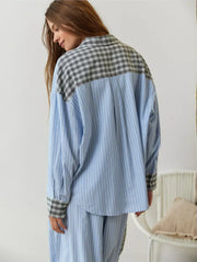 Sarah – Damen-Pyjama-Set mit Oberteil und Hose – Ansicht 6