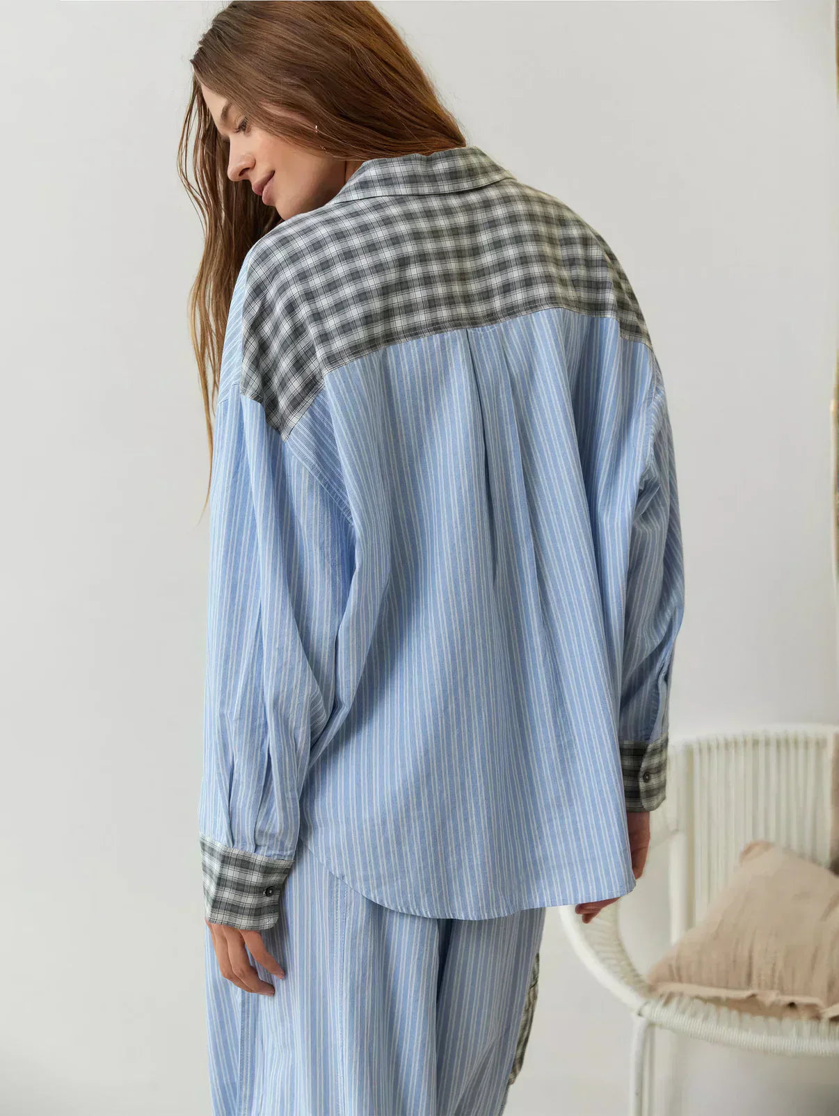 Sarah – Damen-Pyjama-Set mit Oberteil und Hose – Ansicht 6