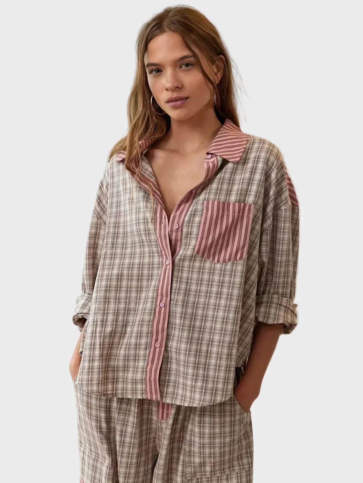 Sarah – Damen-Pyjama-Set mit Oberteil und Hose