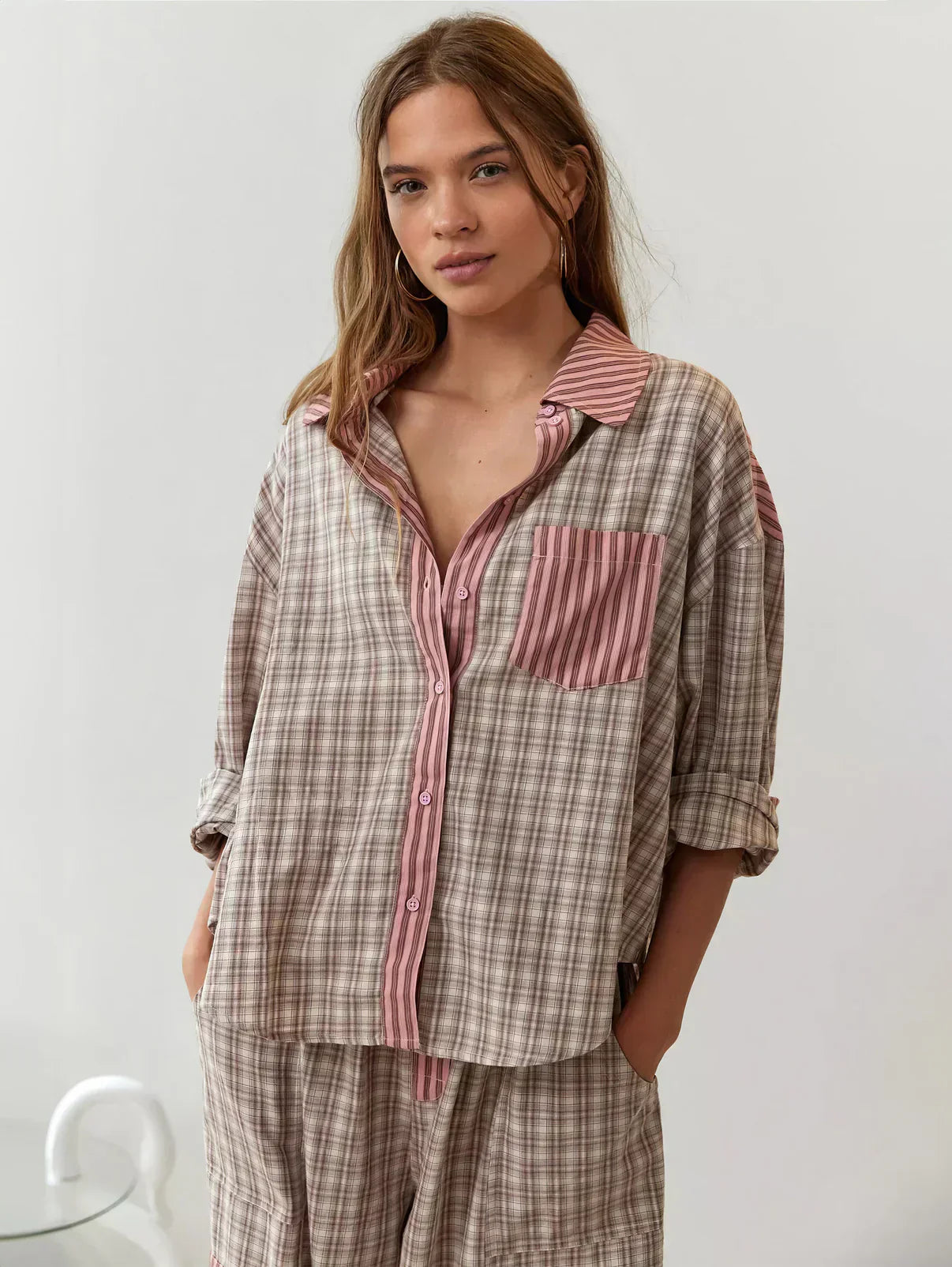 Sarah – Damen-Pyjama-Set mit Oberteil und Hose