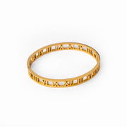 Goldarmband für Damen mit Zahlenmotiv