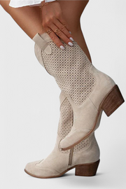 Anna – Denim-Cowboystiefel für Damen mit seitlichem Reißverschluss – Ansicht 6