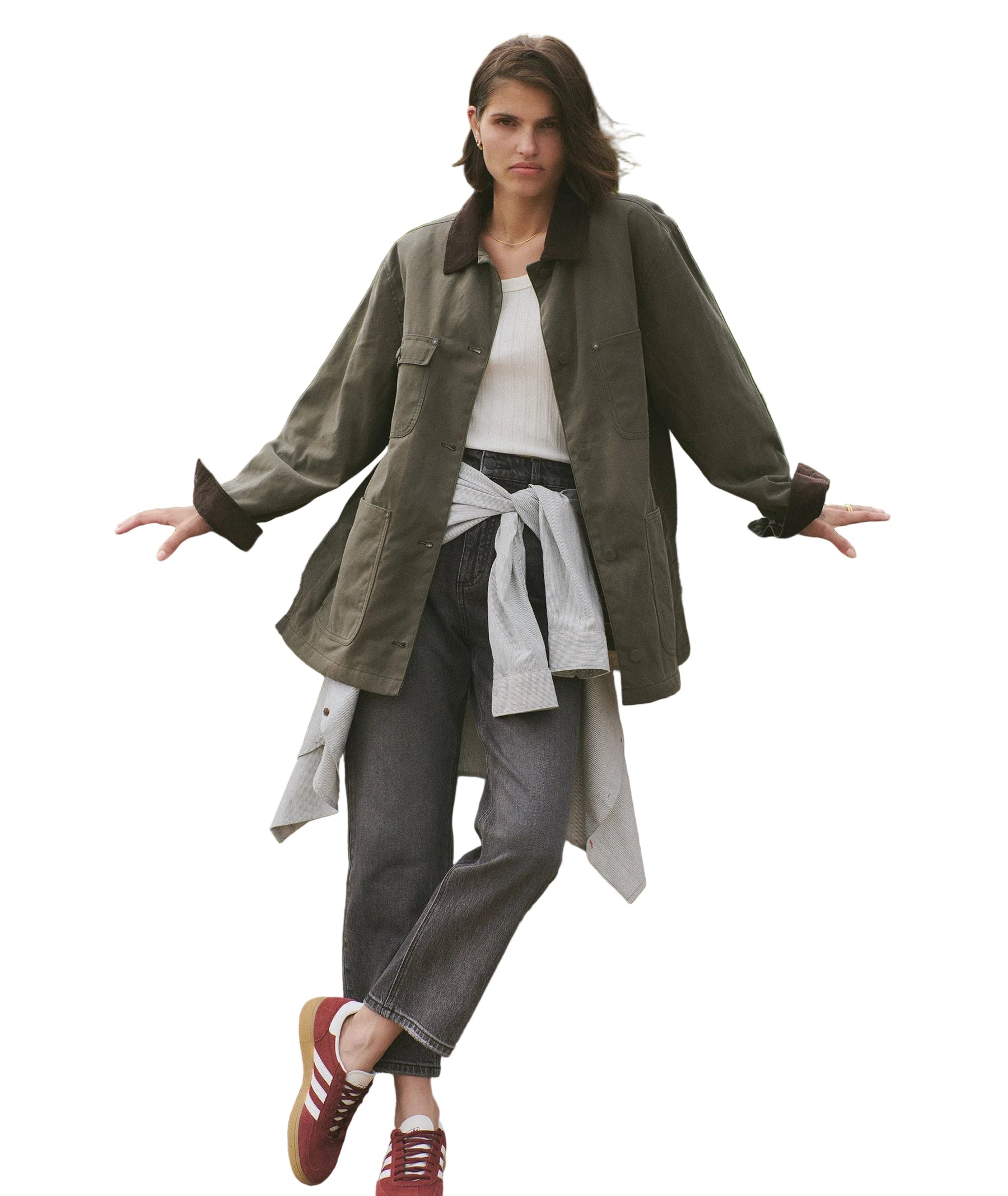 Riley – Gewachste Damenjacke im Barn-Jacket-Stil