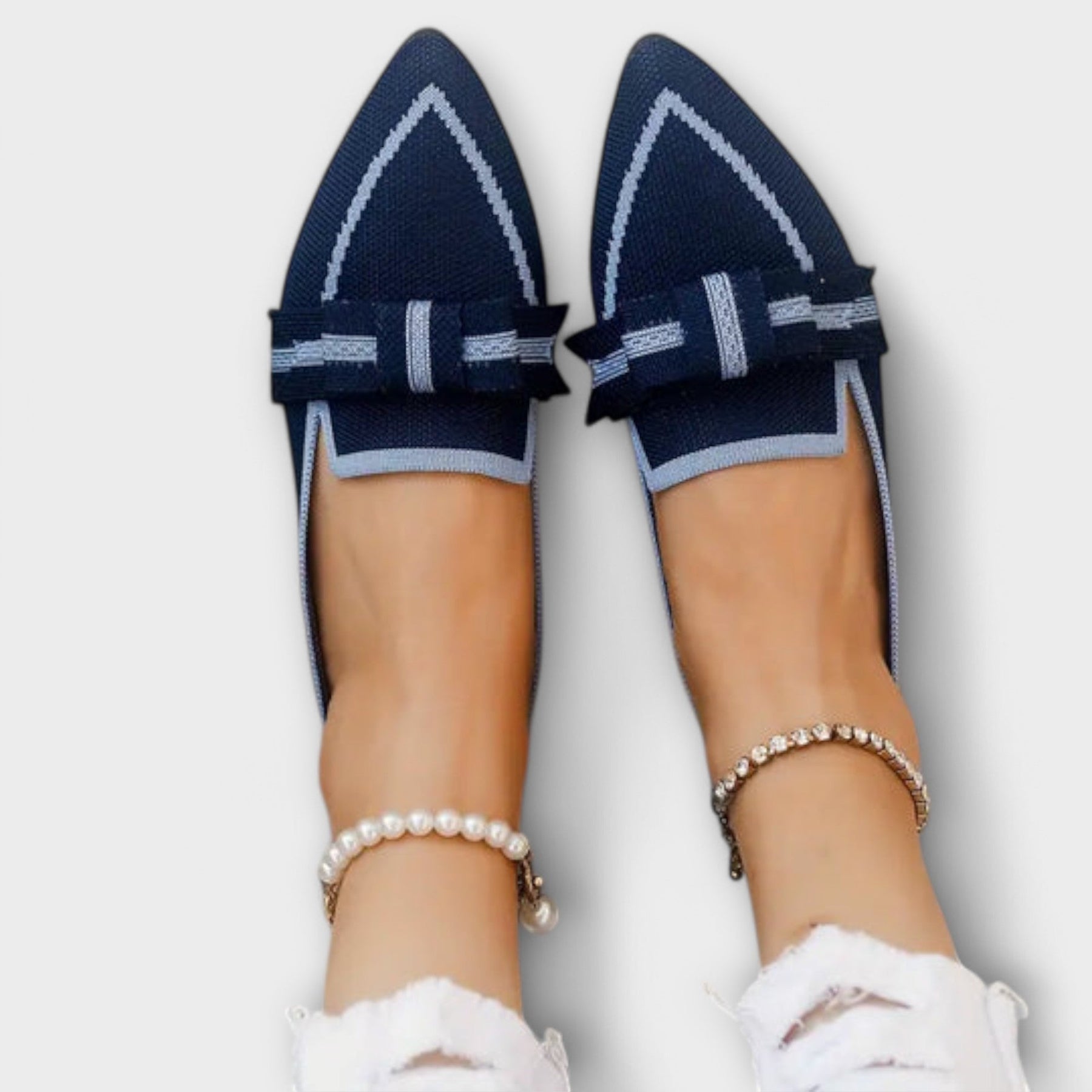 Flache Damenschuhe mit Knotendesign – Ansicht 2