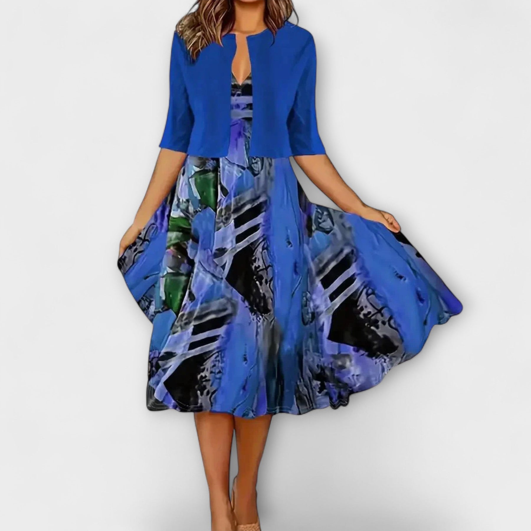 Damen-Midikleid im Blazer-Stil