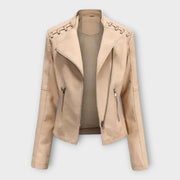 Claire – Moderne elegante Lederjacke für Damen