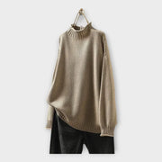 Strickpullover für Damen mit hohem Kragen
