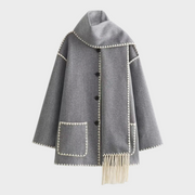 Fiora – Wollmantel für Damen mit Quastendetail – Ansicht 6
