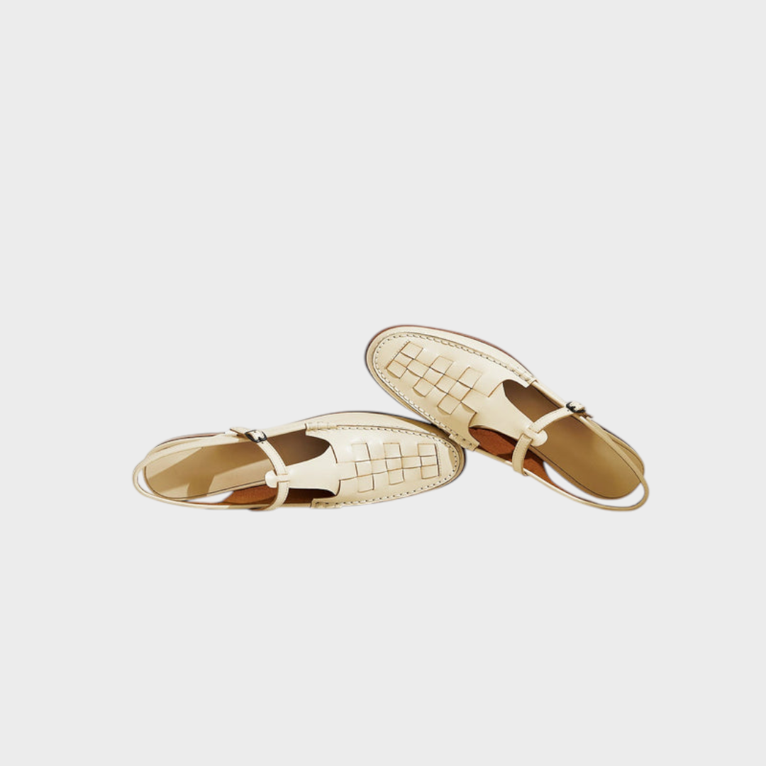 Palermo – Leder-Slingback-Sandalen für Damen – Ansicht 3
