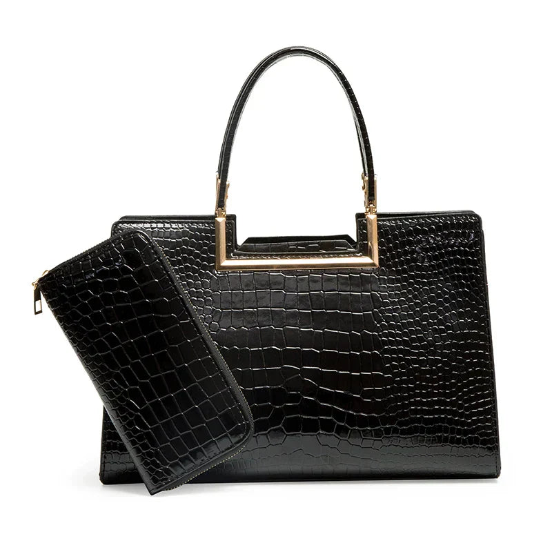 Beth – Ledertaschen- und Portemonnaie-Set für Damen – Ansicht 7