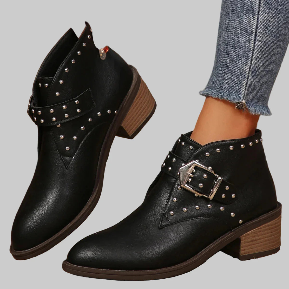 Savannah – Stiefeletten für Damen mit Nieten – Ansicht 2