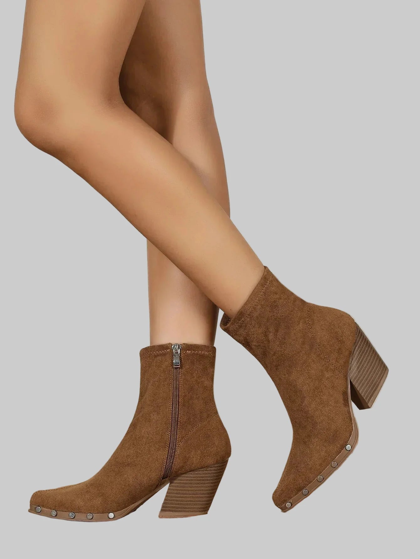 Portia Stiefel mit klobigem Absatz