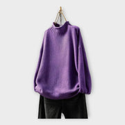 Strickpullover für Damen mit hohem Kragen – Ansicht 3