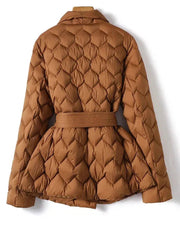 Mechtilde – Warmer Wintermantel für Damen mit Gürtel – Ansicht 7