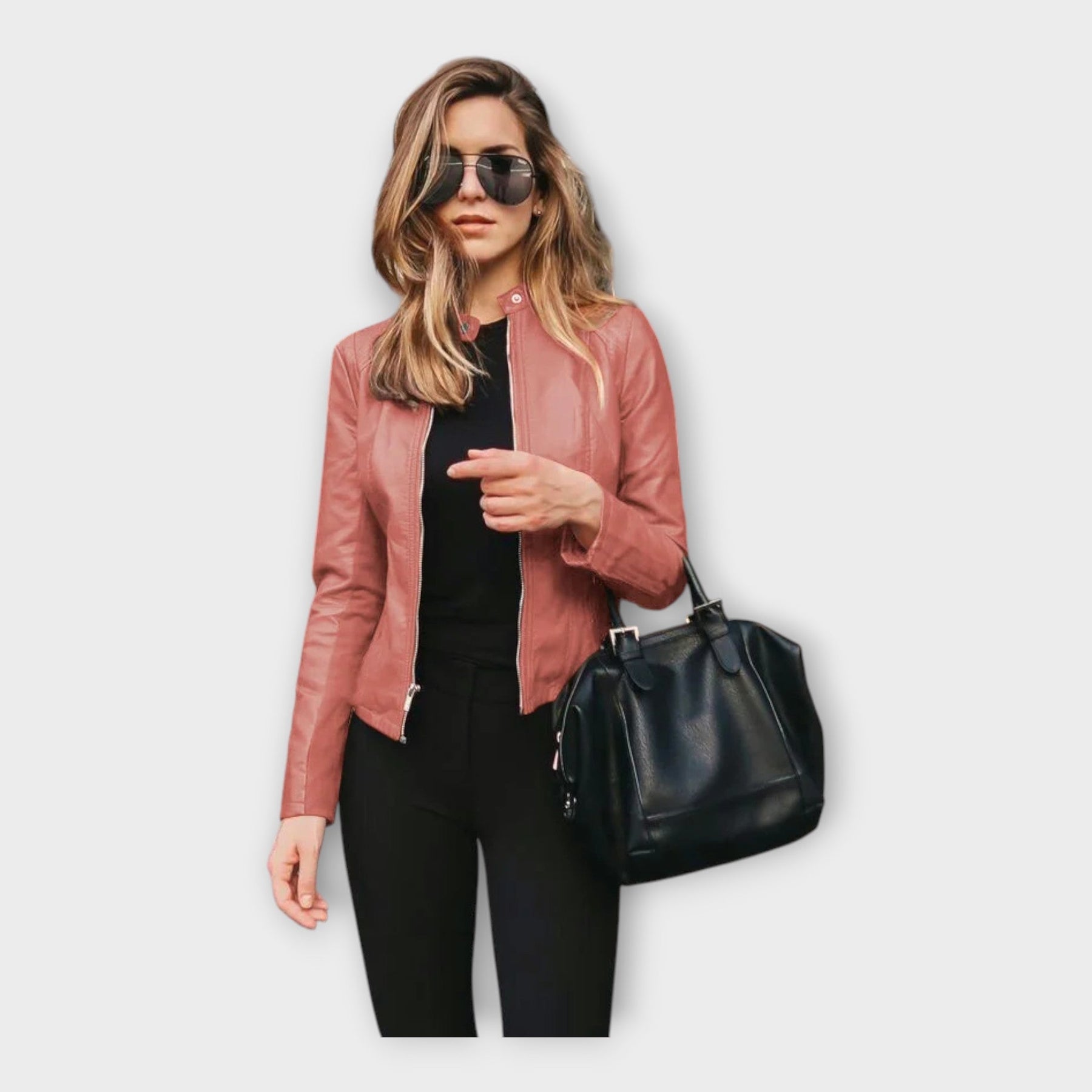 Valerie – Moderne Lederjacke für Damen – Ansicht 7