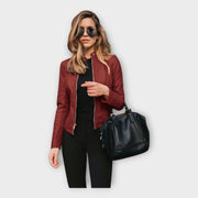 Valerie – Moderne Lederjacke für Damen – Ansicht 3