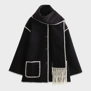 Fiora – Wollmantel für Damen mit Quastendetail – Ansicht 4