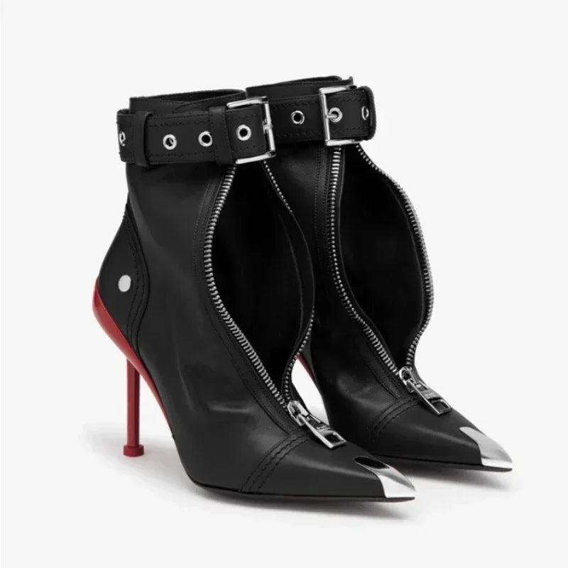 Valette – Lederstiefel für Damen mit Reißverschluss