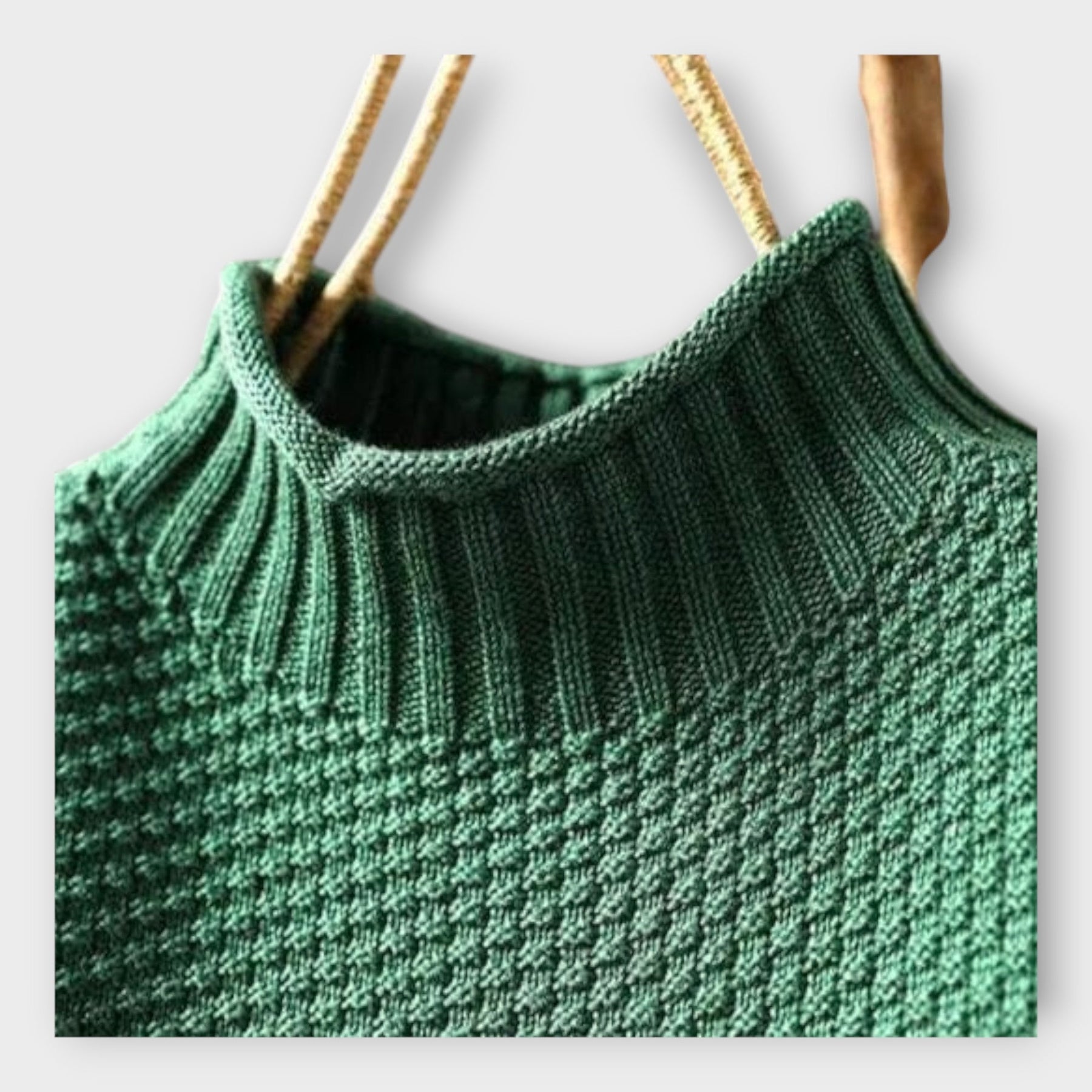 Strickpullover für Damen mit hohem Kragen – Ansicht 4