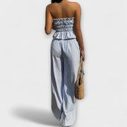 Mia – Sommer-Set für Damen mit hoher Taille und Volants – Ansicht 3