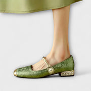 Loki – Damen-Loafer mit niedrigem Absatz und Perlen – Ansicht 9