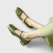 Loki – Damen-Loafer mit niedrigem Absatz und Perlen – Ansicht 8
