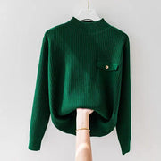Eleganter Strickrollkragenpullover für Damen – Ansicht 3
