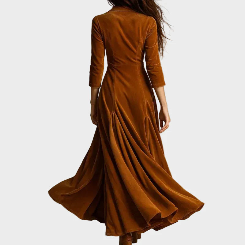Anna – Langes Samtkleid – Ansicht 3