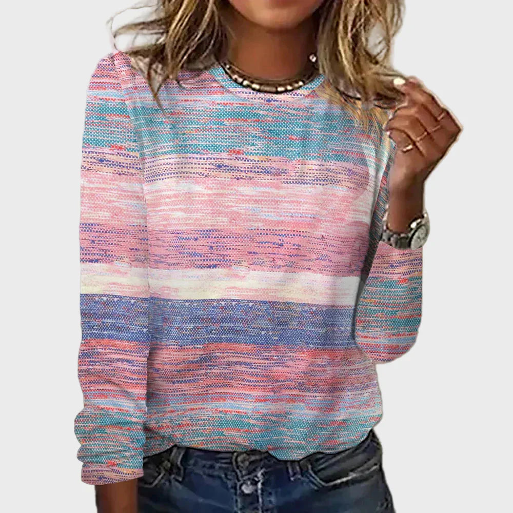 Stricktop für Damen mit langen Ärmeln