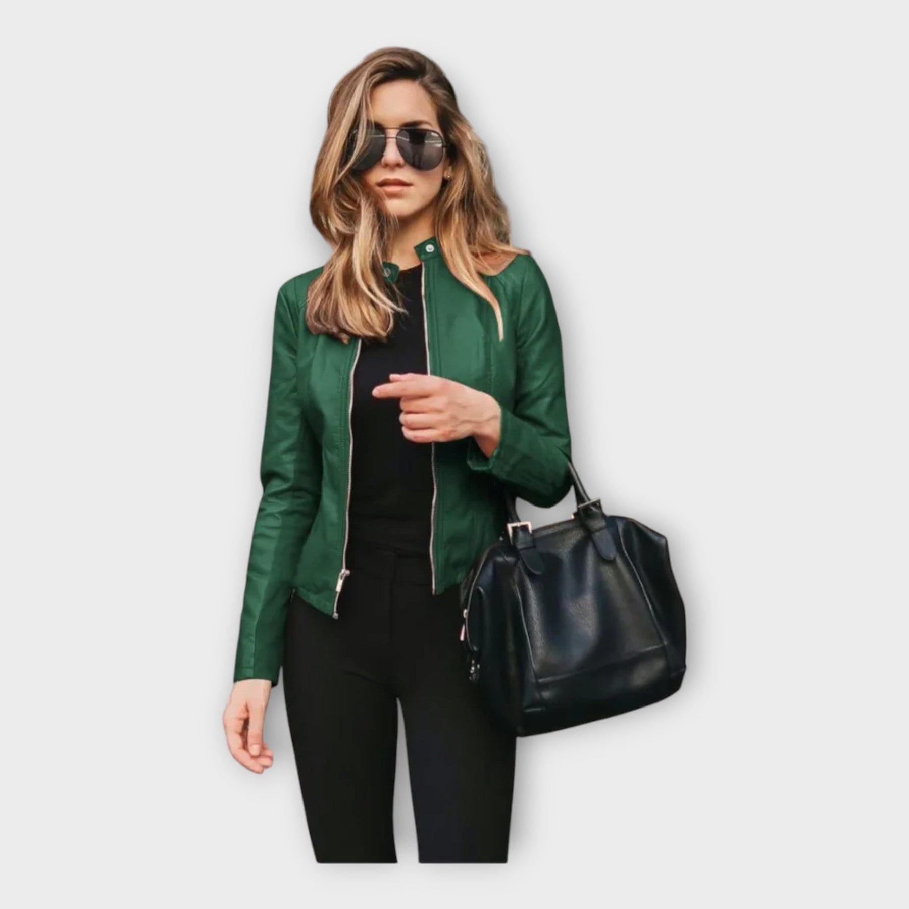 Valerie – Moderne Lederjacke für Damen – Ansicht 5