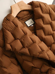 Mechtilde – Warmer Wintermantel für Damen mit Gürtel – Ansicht 5