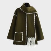 Fiora – Wollmantel für Damen mit Quastendetail