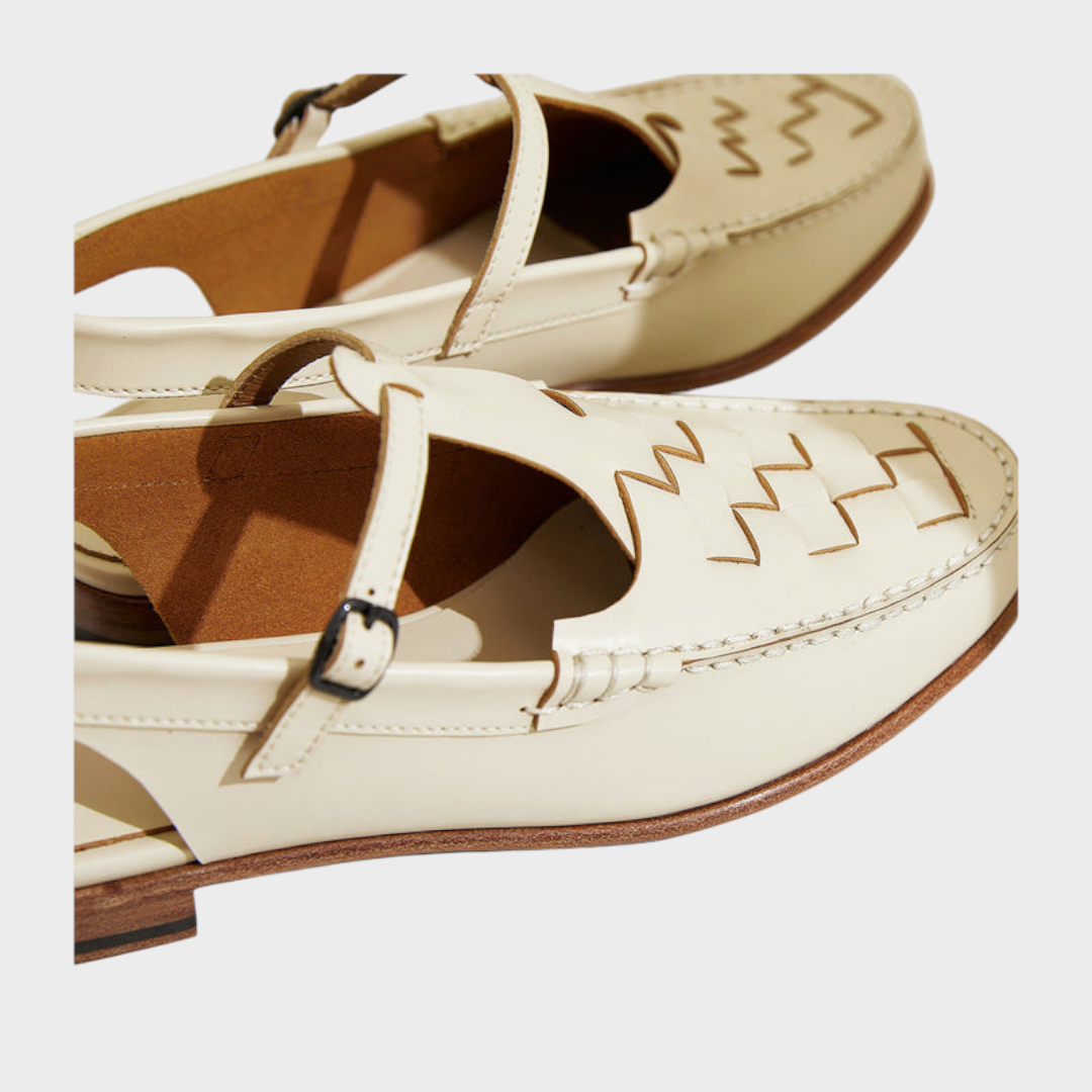 Palermo – Leder-Slingback-Sandalen für Damen – Ansicht 9