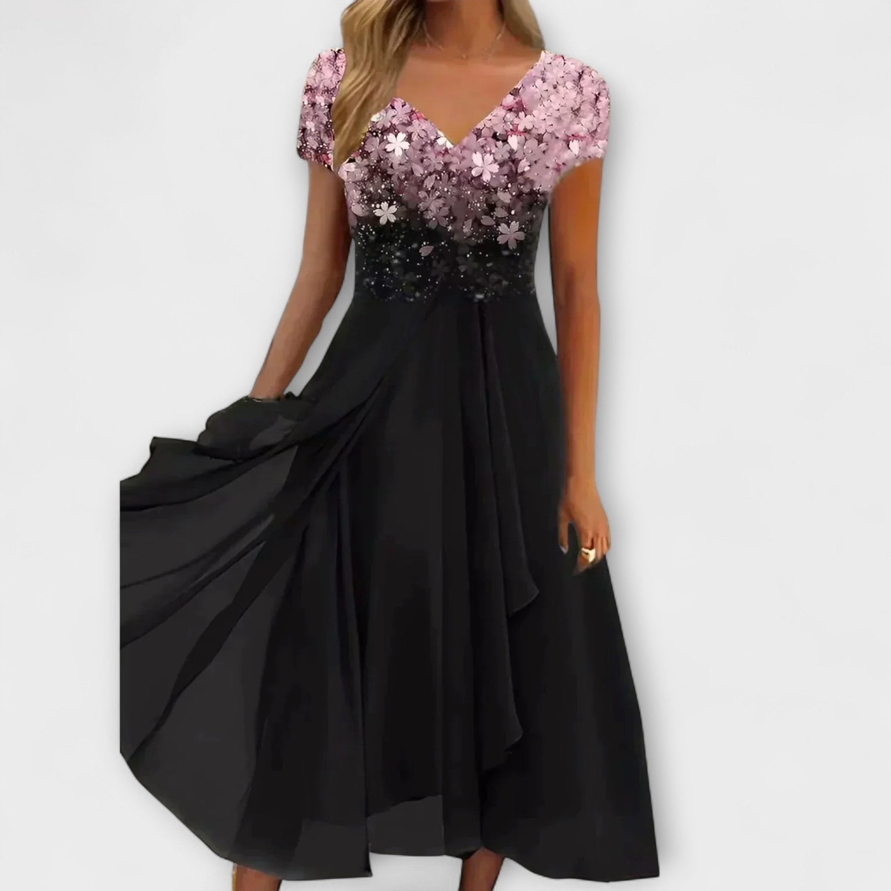 Lara – Chiffon-Partykleid für Damen – Ansicht 2