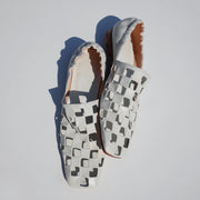 Angela – Karierte Leder-Loafer für Damen mit quadratischer Zehenform – Ansicht 11