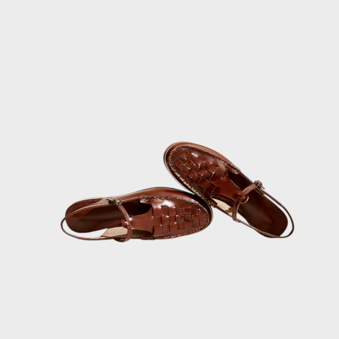 Palermo – Leder-Slingback-Sandalen für Damen – Ansicht 2