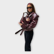 Lea – Lederjacke für Damen mit Gürtel