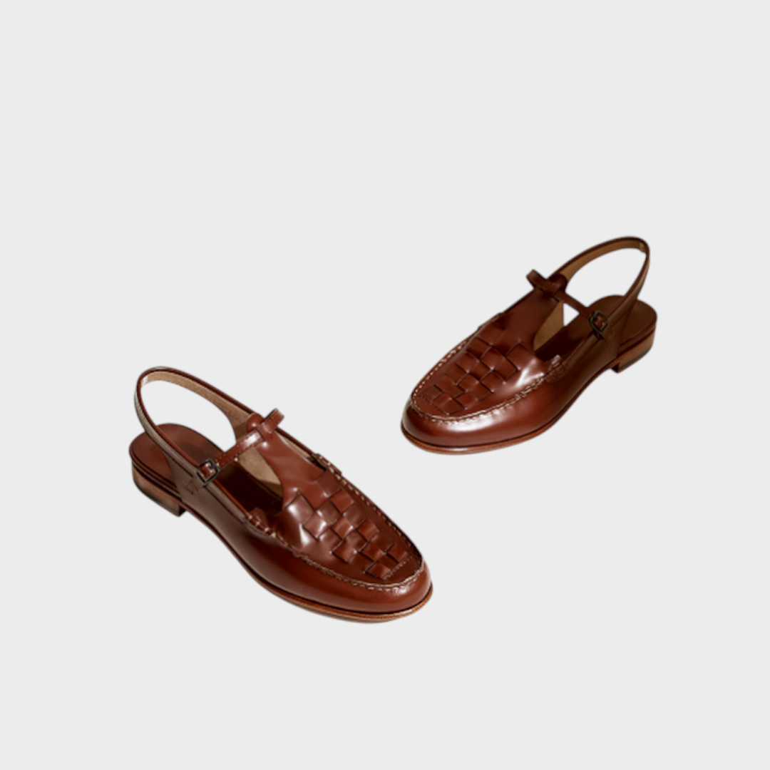 Palermo – Leder-Slingback-Sandalen für Damen – Ansicht 10