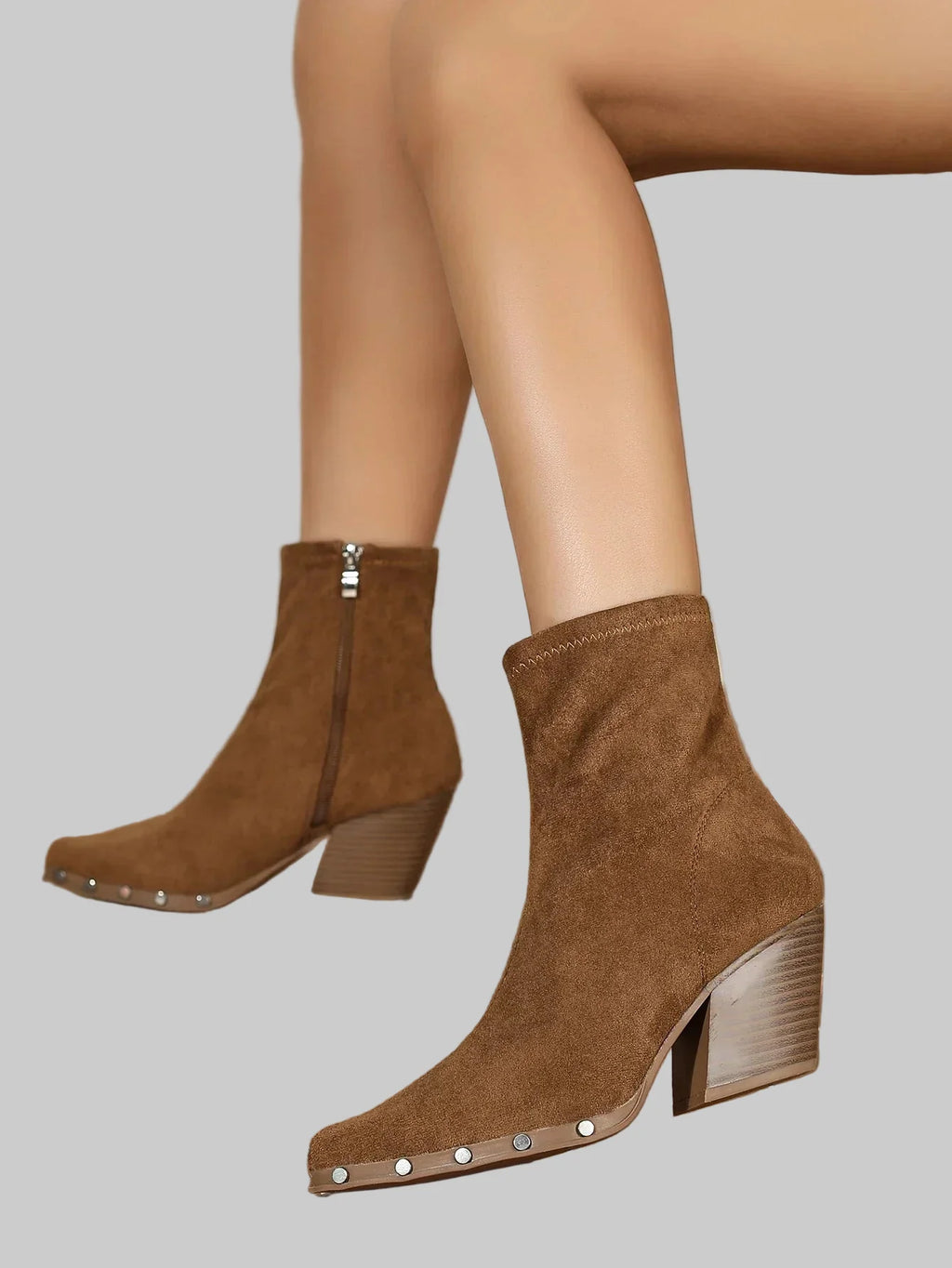 Portia Stiefel mit klobigem Absatz