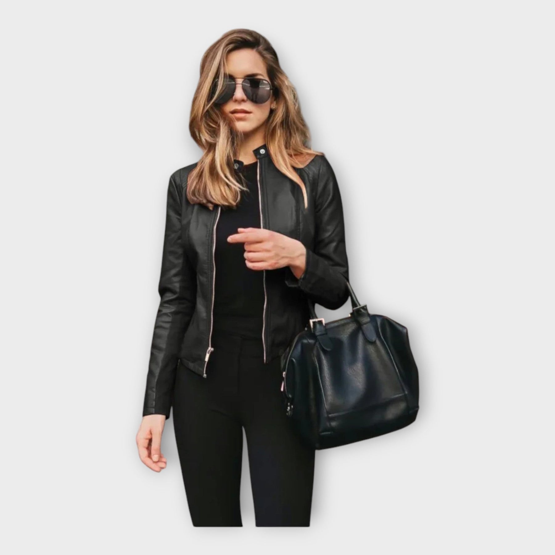 Valerie – Moderne Lederjacke für Damen – Ansicht 4