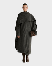 Herlene – Graue Damenjacke mit strukturierter Silhouette