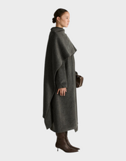 Herlene – Graue Damenjacke mit strukturierter Silhouette – Ansicht 4