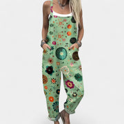 Luftiger Damen-Jumpsuit Dionysoula mit Blumenmuster – Ansicht 4