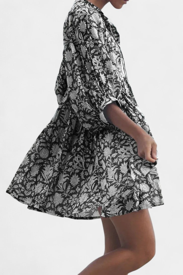 Daniela Boho Blumen-Minikleid