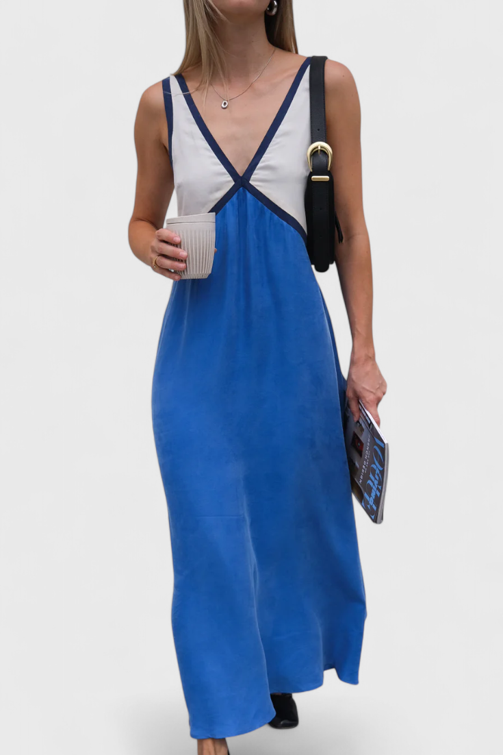 Diamond – Boho-Maxikleid für Damen mit V-Ausschnitt – Ansicht 4