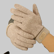Elena – Touchscreen-Handschuhe für Damen aus Kaschmirmischung in Beige – Ansicht 10