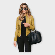 Valerie – Moderne Lederjacke für Damen – Ansicht 8